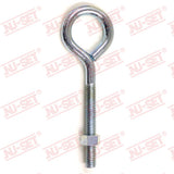 NuSet 3/8" x 4-3/4" Wire Eye Bolt, Zinc