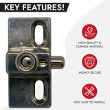 NU-SET 2978-3 Anti-Lifting Sliding Door Bolt, Zinc