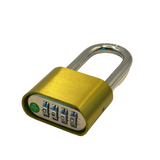 2" 50mm 4-Number Combination Padlock, Long Shackle