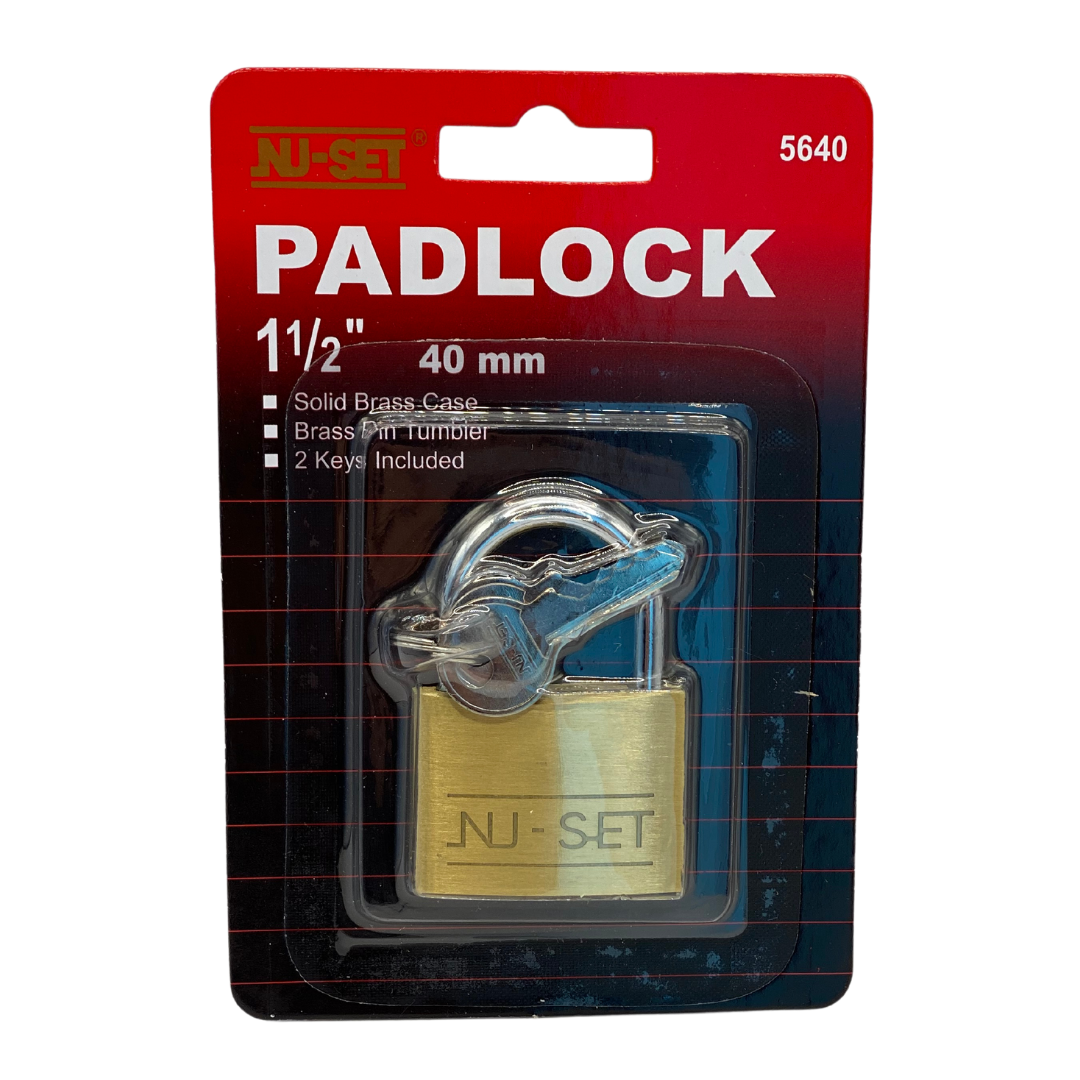 Brass shop padlock set