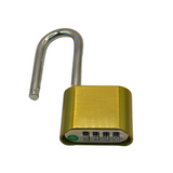 2" 50mm 4-Number Combination Padlock, Long Shackle, Covered