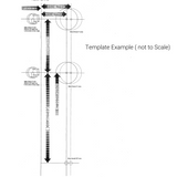 NUSET Malibu:  Entry Handleset (Bright Brass)