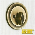 NuSet Kwikset Keyed Single Cylinder Deadbolt (Antique Brass)