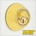 NuSet Keyed Alike Double Cylinder Deadbolt (Brass)