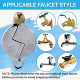 NuSet Water Faucet / Hose Bibb Lock, Chrome