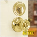 NuSet Builder Special: Keyed Alike Entry Door Knob and Deadbolt (Brass)