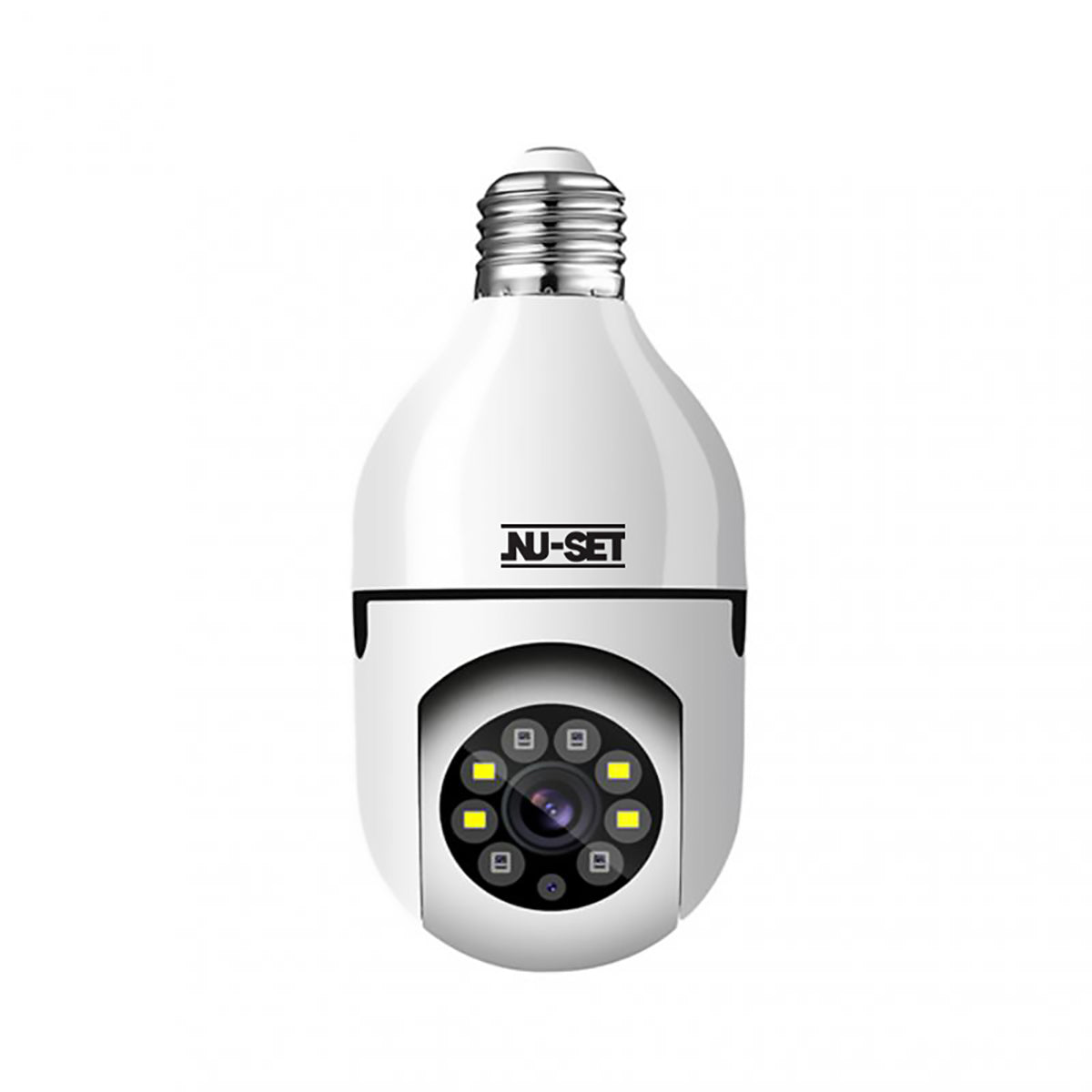NUSET Smart WiFi Camera, E26 Bulb Security Camera with Pan-Tilt