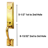 NuSet Stockolm: Dummy Handleset (Lifetime Brass)