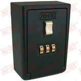 NuSet 3-Alpha Combination Lockbox, Wall Mount