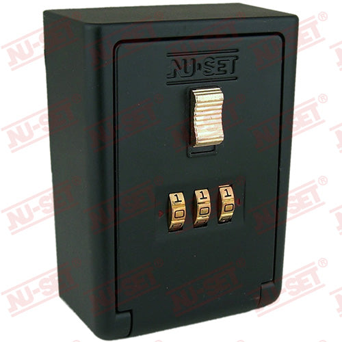 NuSet 3-Number Combination Lockbox, Wall Mount