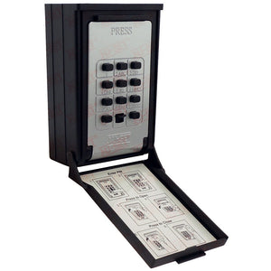 NUSET Push Button Combination Lockbox, Wall Mount