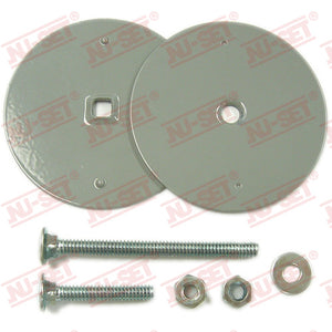 NuSet Door Hole Cover, Square Hole, Gray