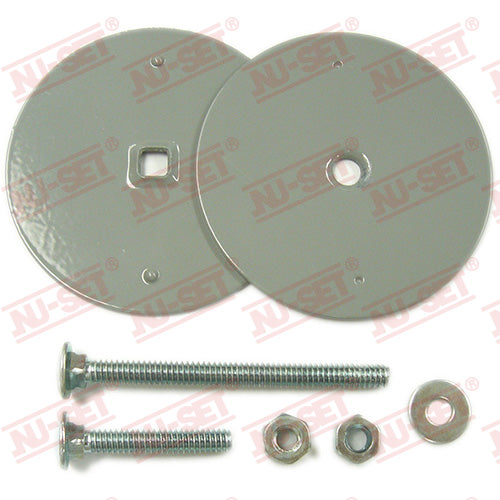 NuSet Door Hole Cover, Square Hole, Gray