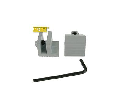 NUSET Tamper Resistant Sliding Window Lock, Hex Screw, White, 1 Pair