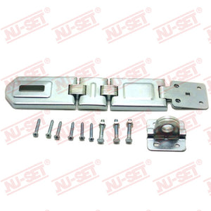 NuSet 7-1/2" Hasp, Double-Hinge, Flexible, Rolled Edge