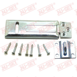 NuSet 4-1/2" Hasp, Single-Hinge, Rolled Edge