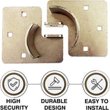 NUSET 8-1/4" High Security Trailer Door Hasp