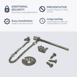 NuSet Sliding Patio Door Pin Lock