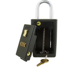 NUSET 4-Number Combination Lockbox, Keyed Shackle