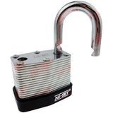 NuSet 1-1/2" 40mm 3-Number Combination Padlock, Laminated Steel