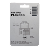 NUSET 1-1/2" 40mm Brass Padlock with Key