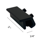 NUSET Tamper Resistant Sliding Window Lock, Double Hex Screw, Black