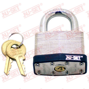 NuSet 2" 50mm Keyed Alike A297 Padlock, Laminated Steel