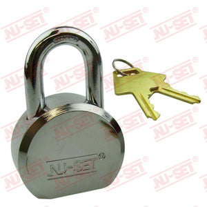 NuSet 2-1/2" 64mm High Security Key Padlock, Solid Steel