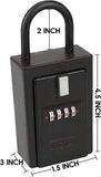 NUSET 4 Digit Number Combination Key Card Storage Lockbox
