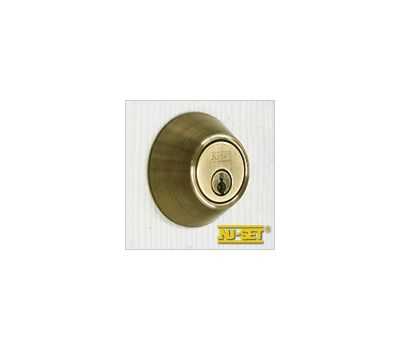 NuSet Kwikset Keyed Single Cylinder Deadbolt (Antique Brass)