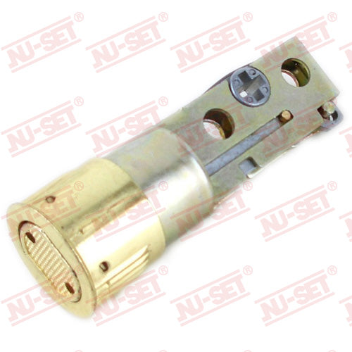 NuSet Backset Adjustable Deadbolt Drive In Latch (Brass)