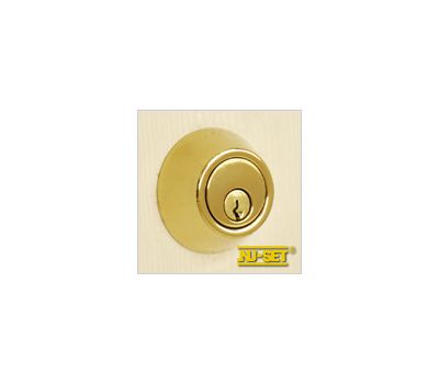 NuSet Schlage Keyed Commercial Grade 2 Single Cylinder Deadbolt (Lifetime Brass)