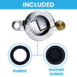 NuSet Water Faucet / Hose Bibb Lock, Chrome