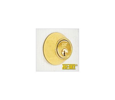 NuSet Kwikset Keyed Double Cylinder Deadbolt (Brass)