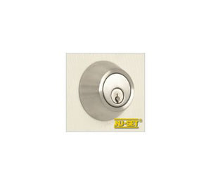 NuSet Schlage Keyed Commercial Grade 2 Double Cylinder Deadbolt (Satin Stainless Steel)