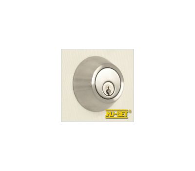 NuSet Schlage Keyed Commercial Grade 2 Double Cylinder Deadbolt (Satin Stainless Steel)