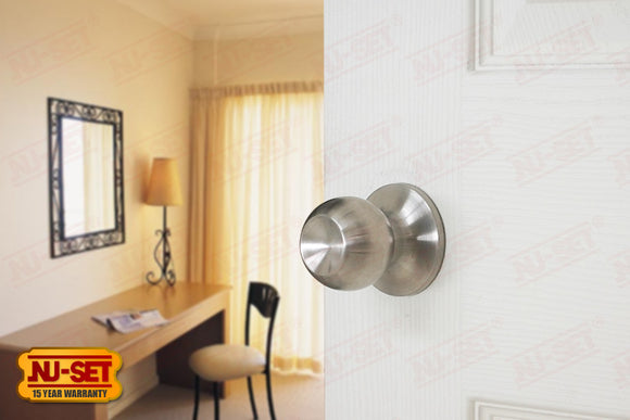 NuSet Dana: Passage Knob (Satin Stainless Steel)