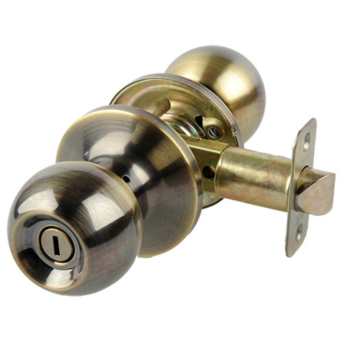 NuSet Fremont: Privacy Knob (Antique Brass)