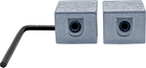 NuSet Tamper Resistant Sliding Window Lock, Hex Screw, Zinc (Pack of 2)
