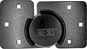 NUSET Hockey Puck Padlock Solid Steel and High Security Hasp for Trailer