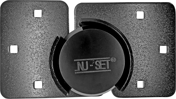 NUSET Hockey Puck Padlock Solid Steel and High Security Hasp for Trailer