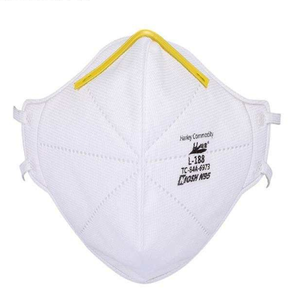 Harley L-188 N95 Respirator Face Mask NIOSH Certified TC-84A