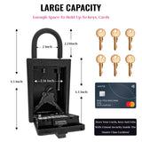 NUSET 4 Digit Number Combination Key Card Storage Lockbox In Pink
