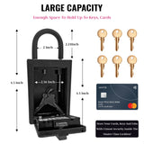 NUSET 4 Digit Number Combination Key Card Storage Lockbox