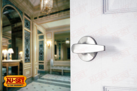 NuSet Napa: Passage Lever (Satin Chrome)
