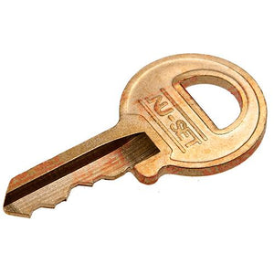 NU-SET Padlock Key, Master M1  4 Pin, Brass