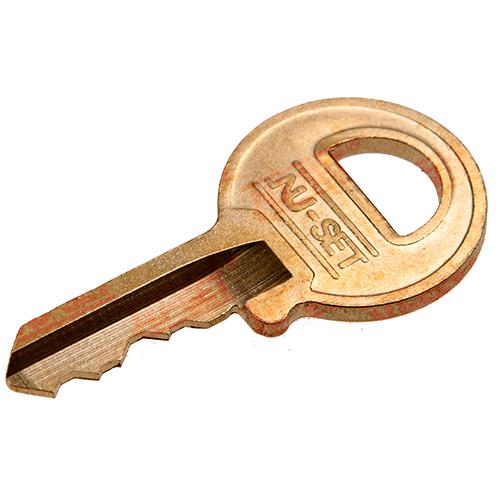 NU-SET Padlock Key, Master M1 4 Pin, Brass