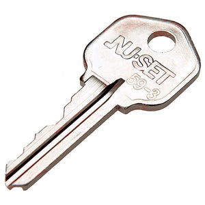 NU-SET Stamped Key, 5 Pin, Nickel Plated