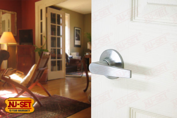 NuSet Tustin: Passage Lever (Satin Chrome)
