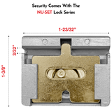 NU-SET Keyed Lock For Metal Frame Sliding Window